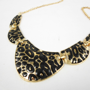 Vintage Leopard Print Choker Necklace